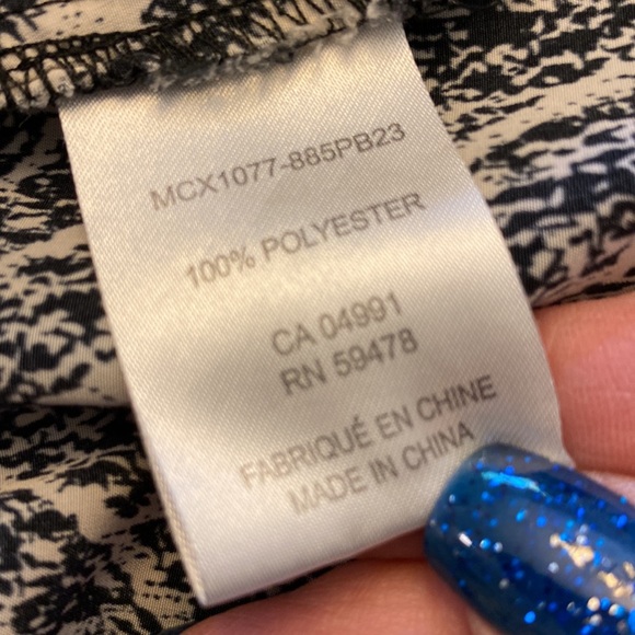 Dalia women’s plus geometrical design sleeveless top soft lightweight size 2X - Picture 10 of 11